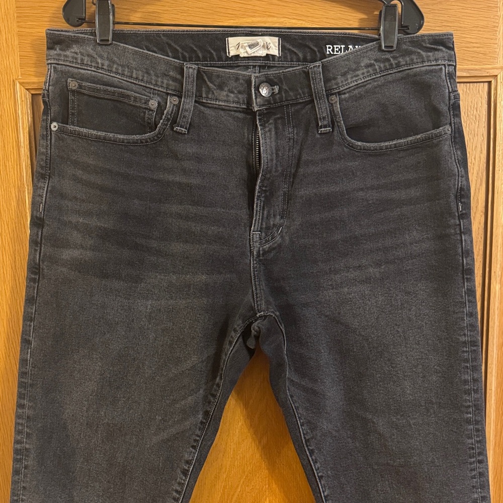 Madewell Mens Relaxed Taper Jeans In Claybrook Wash Size 36x30 - Picture 4 of 13